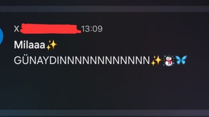 Günaydın mesajınız geldi mi?