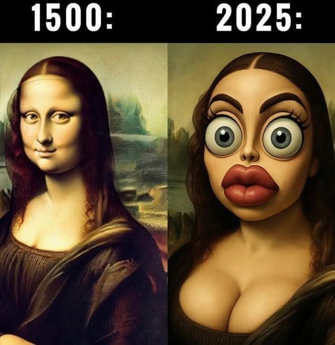 Sizce Mona Lisa tablosu günümüzde yapılsaydı nasıl olurdu?