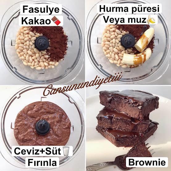 Kuru fasulyeden brownie yaptınız mı hiç?