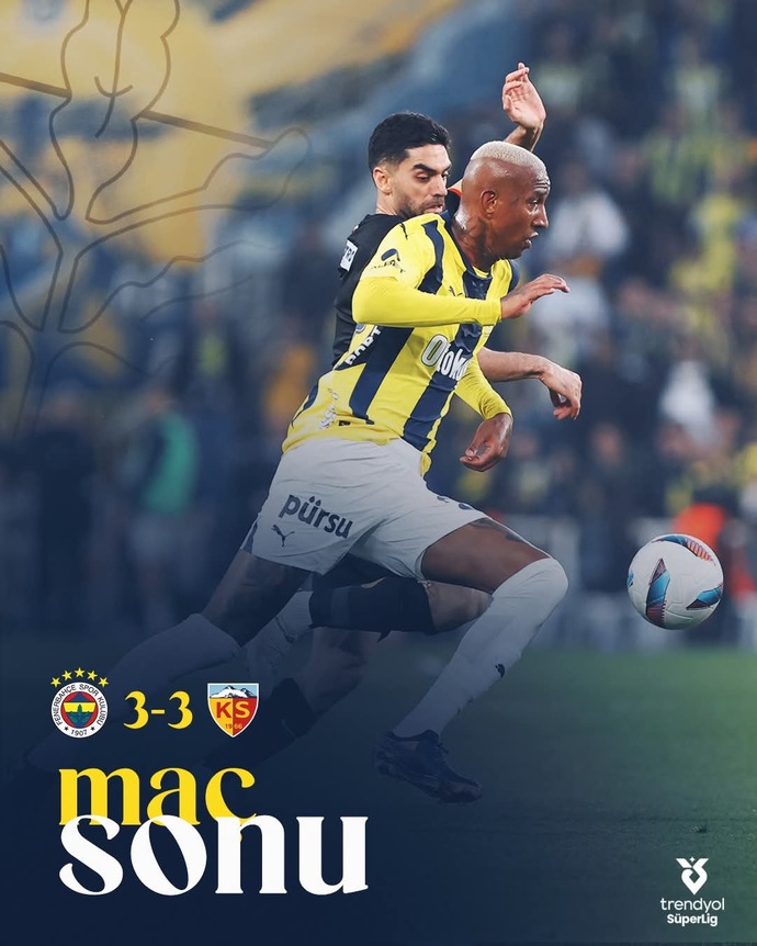 Fenerbahçeli arkadaşlar cevap verir misiniz? 9 eksiği olan Kayseri ile berabere kalmanızın sebebi Yapımı?