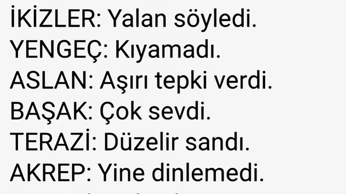 En son yaptığın hata?