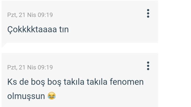Az önce biri bana boş bir insan olduğunu söyledi cidden insan burada takılıyor diye boş mu oluyor?