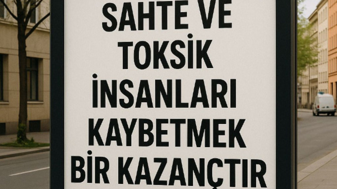 Sahte ve toksik insanları hayatından çıkartır mısın?