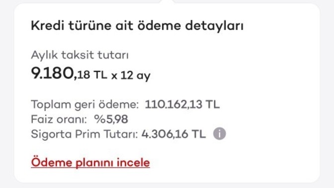 Kredi başvurusu yapacaktım Mobil uygulama da bu ekran çıktı?