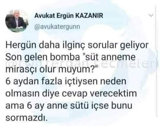 Süt anneye mirasçı olunabilir mi?