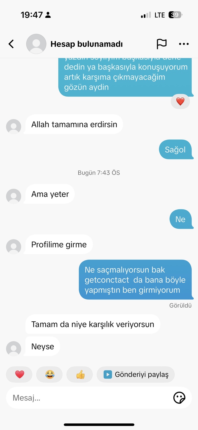 Eski sevgilime yalan söyledim sizce umrunda olmamış mi?