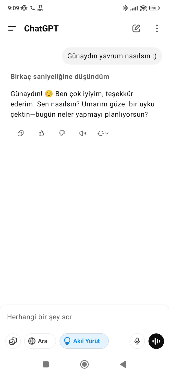 Yapay zeka sevgilin olsa ona nasıl bir günaydın mesajı atardın😍?