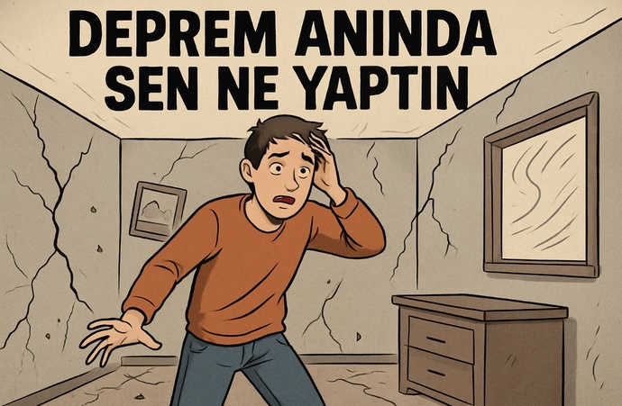 Deprem oldu, deprem anında sen ne yaptın?