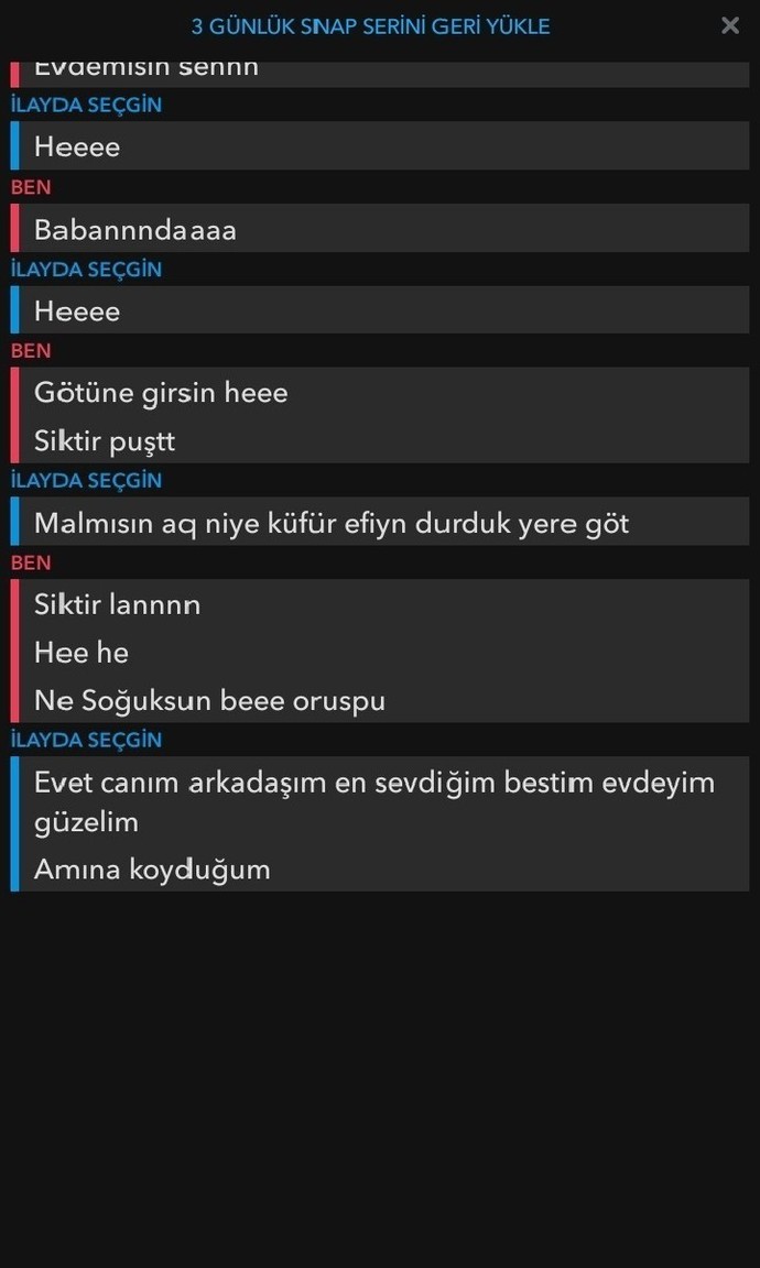 Arkadaşlarınızla konuşmalarınız böyle mi?