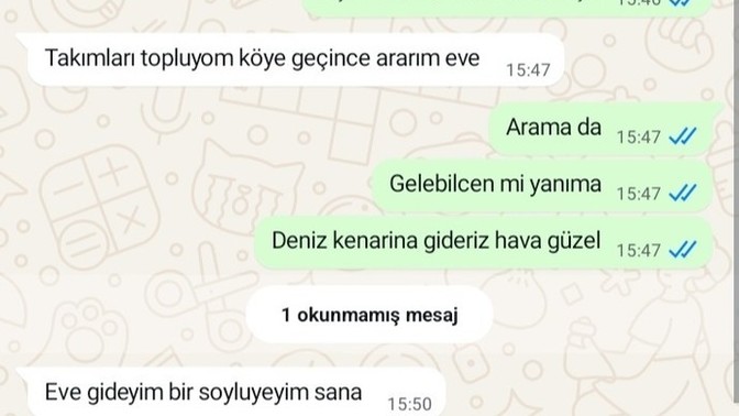 Eve gidince söylerim ne demek ya?