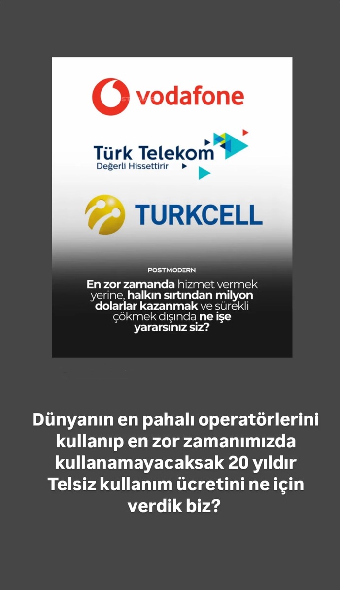 Her ay zam yapmayı bilen operatörler depremde neden yoklar?