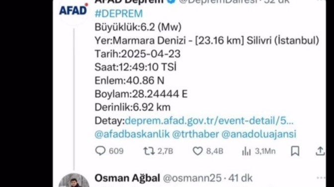Sence depremlerin sebebi ne?