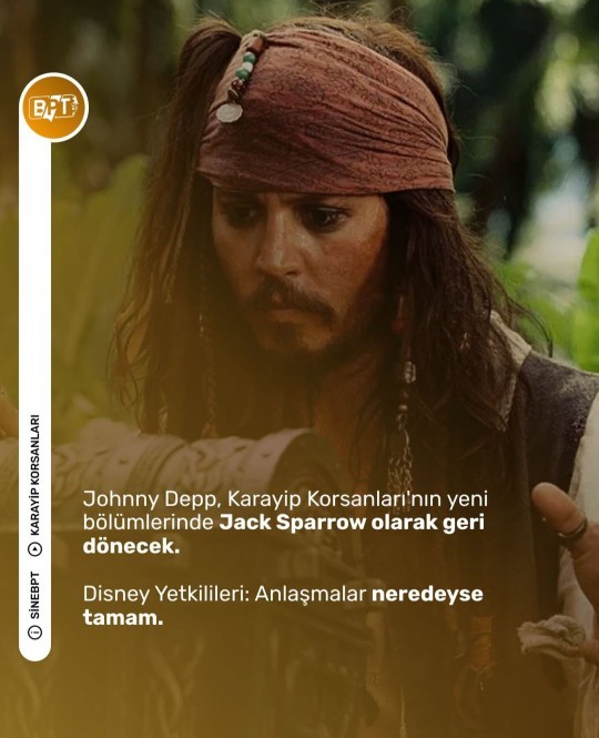 Ben ve benim Gibi Karayip korsanlarını sevenlere küçük müjde vermek istedim?