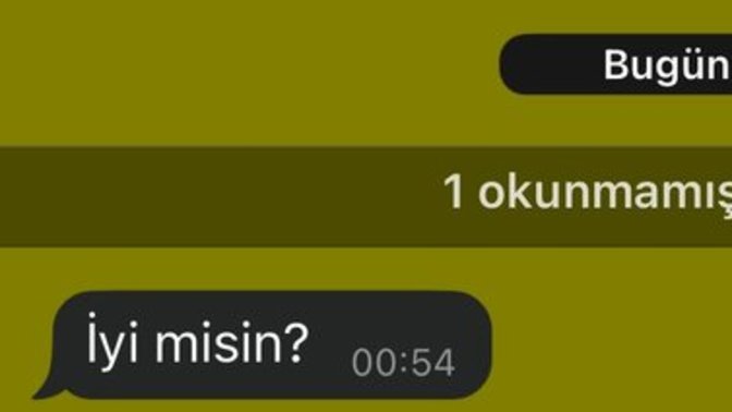 Depremden sonra kimlere mesaj geldi?