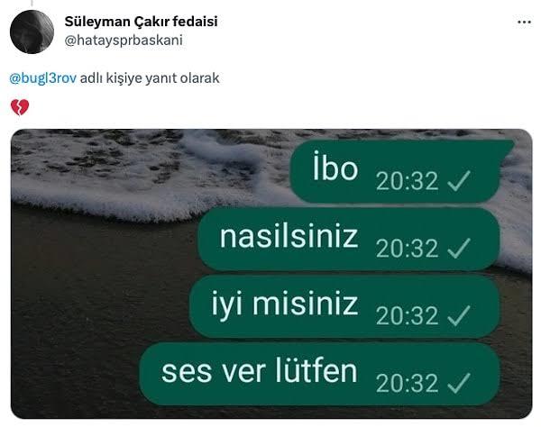 Mesaj beklediğiniz birisi var mıydı?