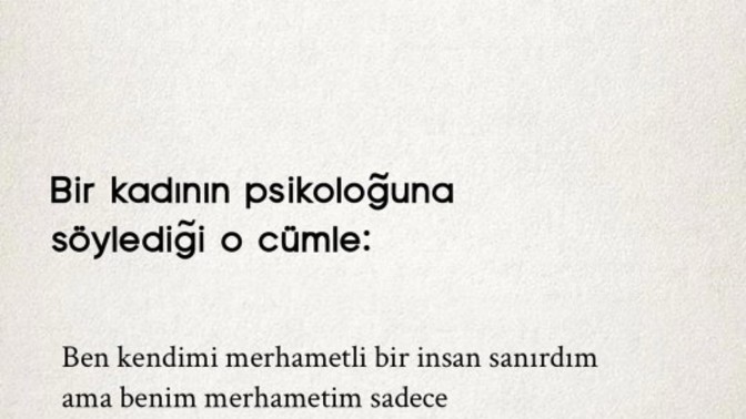 Merhametli misiniz?