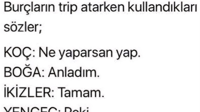 Burçlar nasıl trip atar?