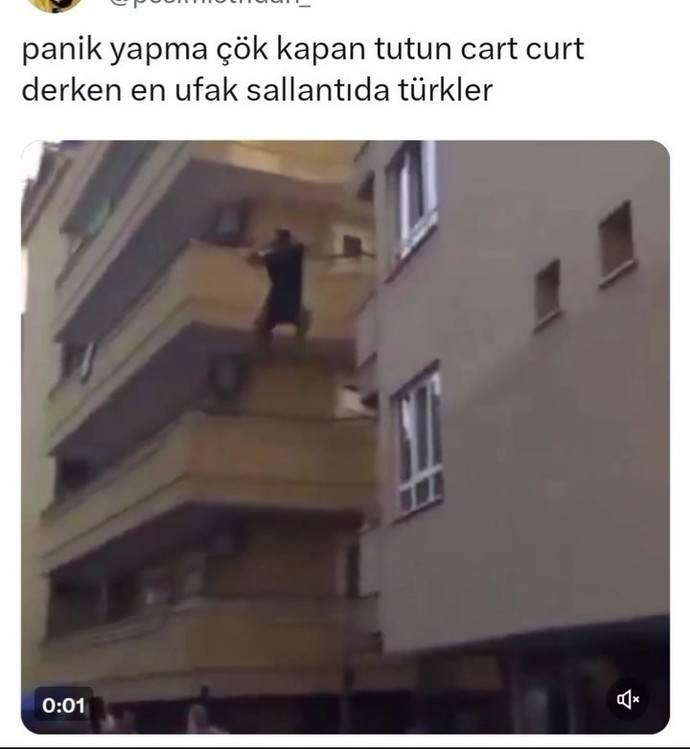 İzahı olmayan deprem gerçeğinin de mizahı yapılıyor. Ne düşünüyorsunuz?
