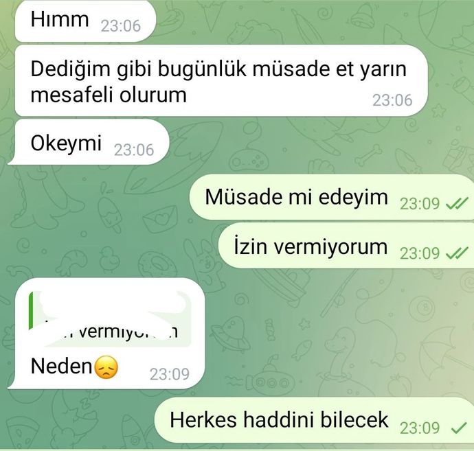 Sabah baktım engel atmış hesabını silmiş değişik insanlar