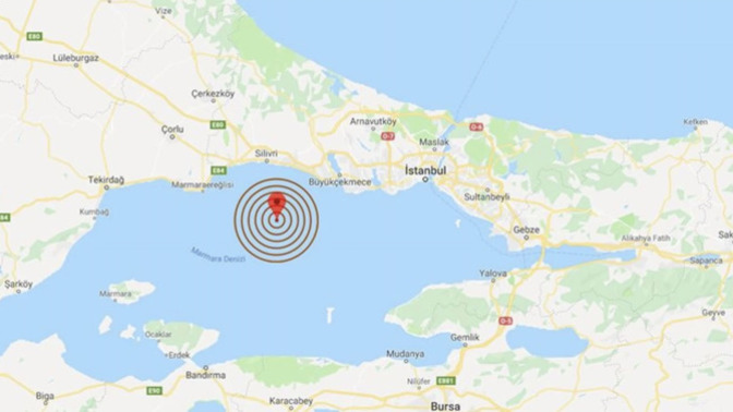 Marmara Denizi Silivri açıklarında 4.3 şiddetinde deprem oldu. Hissettiniz mi?