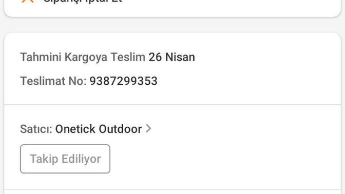 Son alışverişiniz neydi?