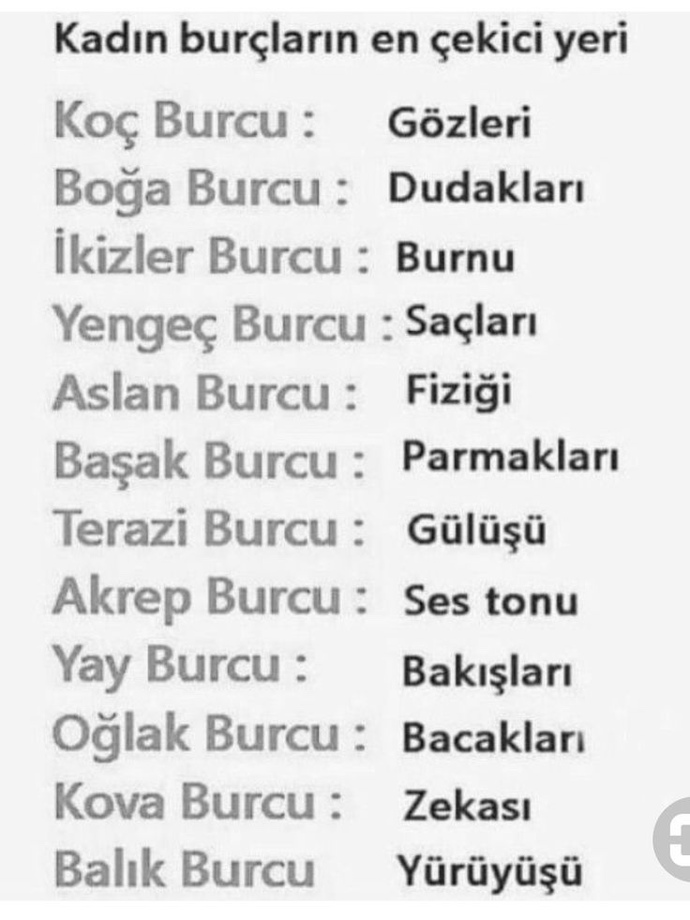 Burcunuza göre en çekici yeriniz neresi?