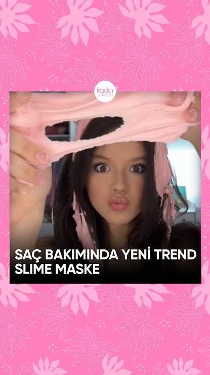 Saçınıza hiç slime maske yaptınız mı?