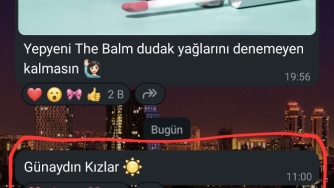 Bana günaydın yok mu?