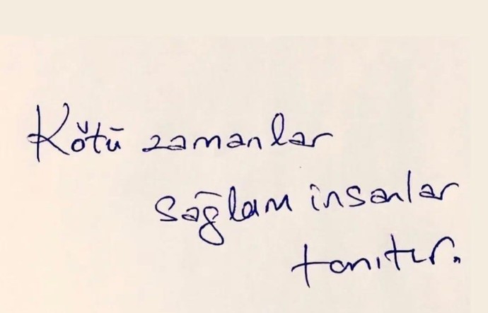 Kötü zamanlar sağlam insanlar tanıtır mı?