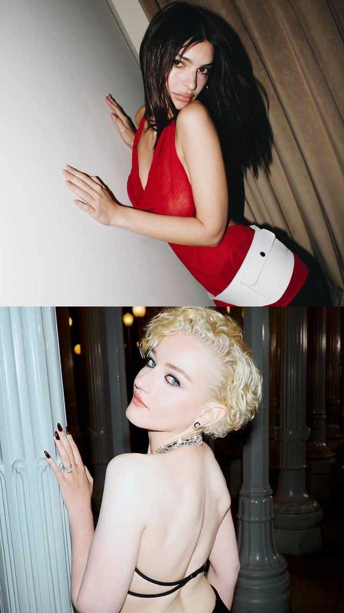 1. Emily Ratajkowski 2. Julia Garner