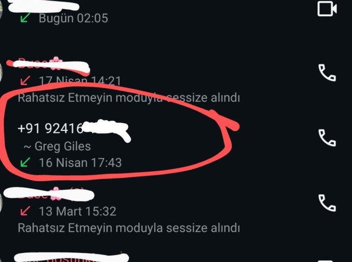 Wp arayan yabancı numaraları açıyor musunuz?