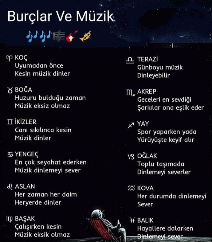 Burcuna göre ne zaman şarkı dinlersin?