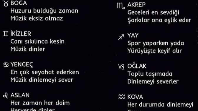Burcuna göre ne zaman şarkı dinlersin?