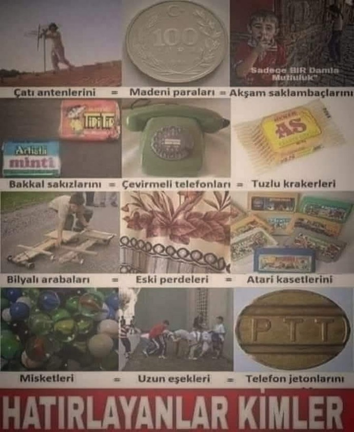 90 lı yıllardan kalma bu olaylardan kaçını yaşadınız veya gördünüz?