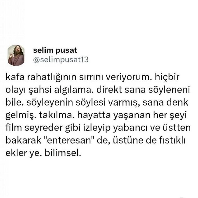 Kafanızın içi rahat mı dolu mu?