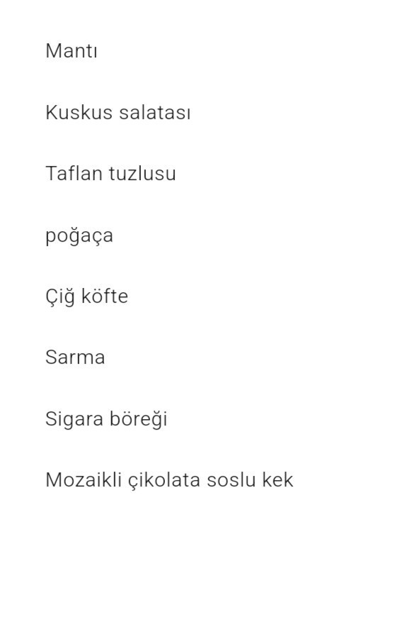 Yarın gelecek misafirlerim için menüm nasıl?