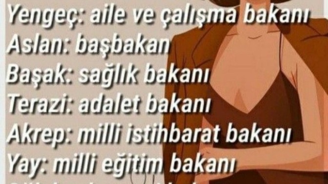 Burcunuza göre hangi bakansınız?