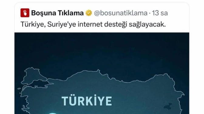 Suriyeye internet desteği sağlayacak olmamız hakkında ne düşünüyorsunuz?