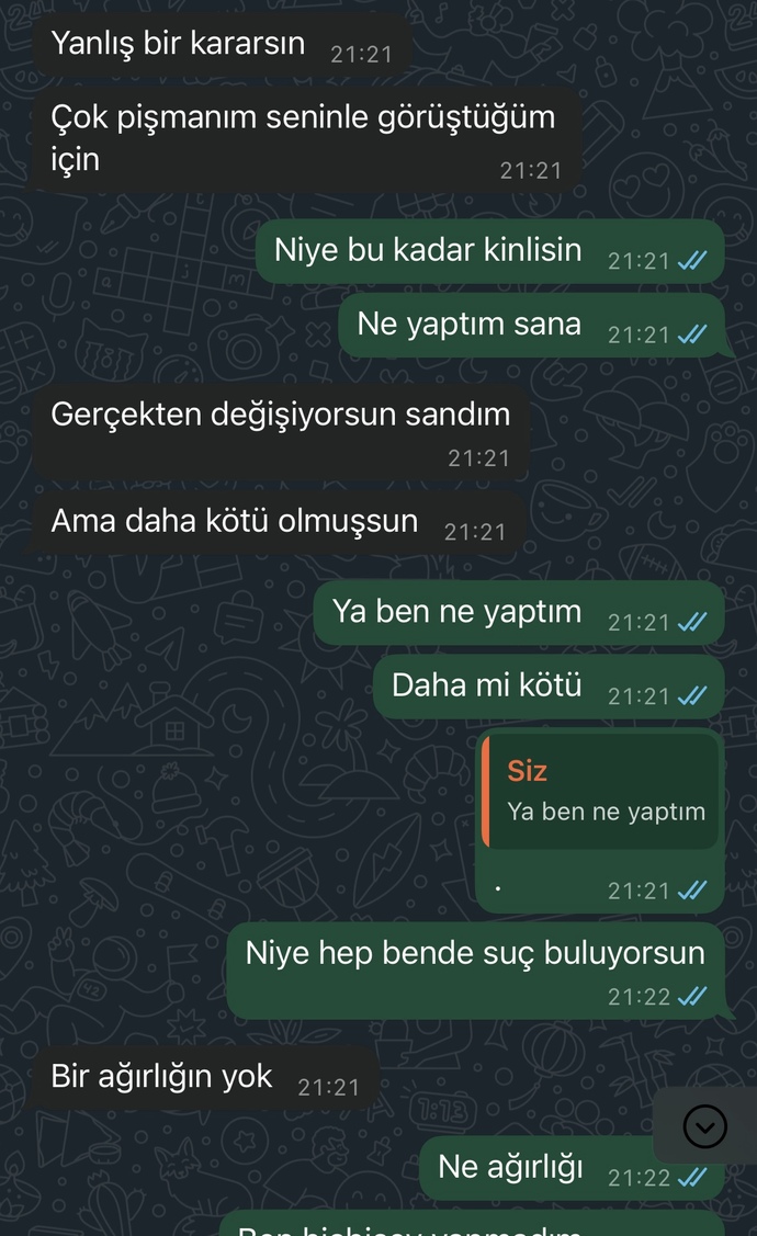 Eski sevgilim pişman olmaz mi?