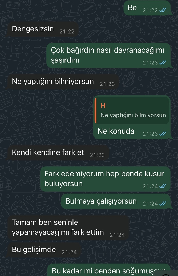 Eski sevgilim pişman olmaz mi?