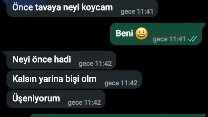 Yemek yapmasını biliyor musunuz?