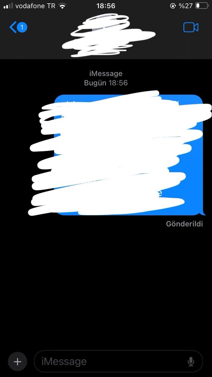 Arkadaşlar karşı tarafa mesajım gitti değil mi?