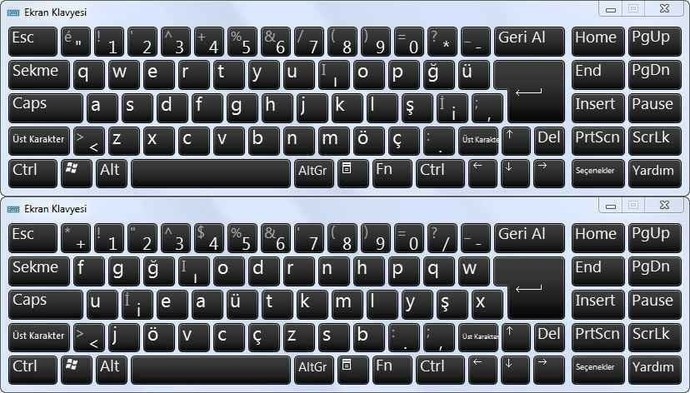 F klavye mi? Q klavye mi?