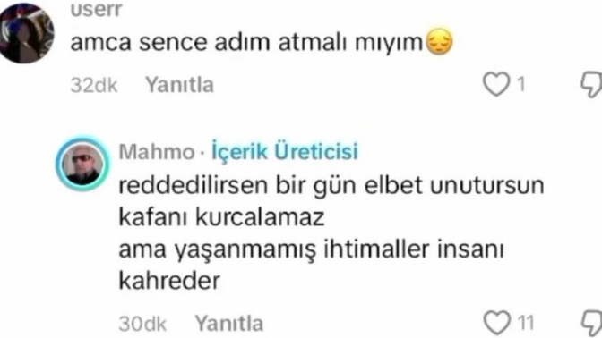 Birinden hoşlanırsanı söyler misiniz susar mısınız?