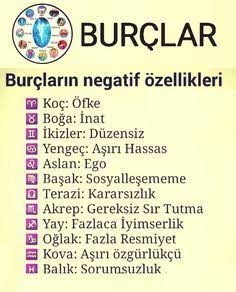 Senin burcunun negatif özelliği nedir?