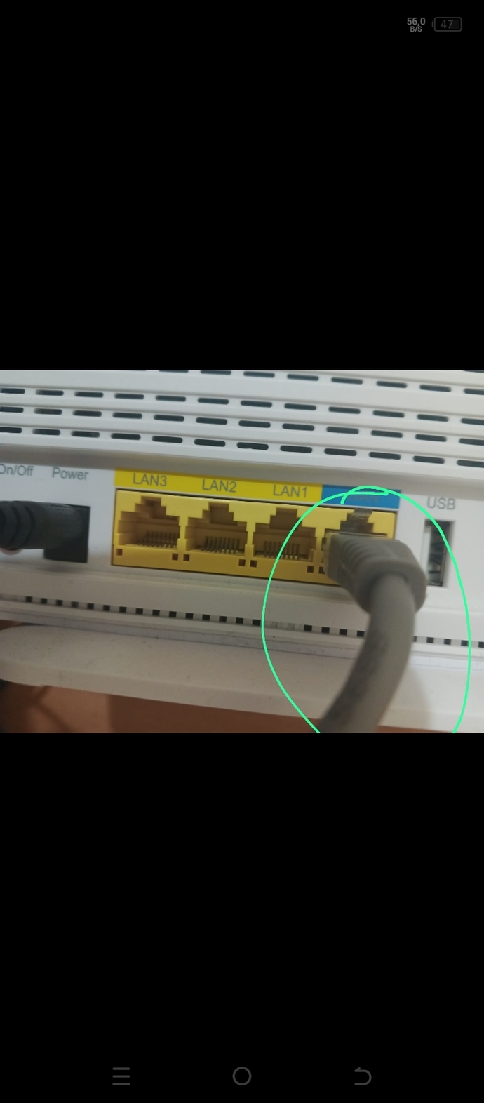 İnternet kablosundaki gri kablo nerede olmalı?