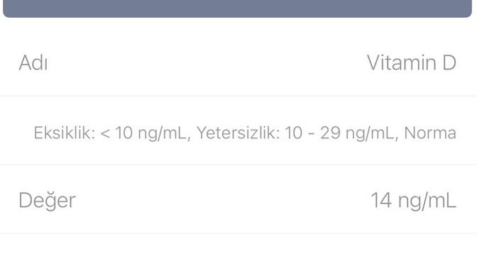 D vitaminim? Anlayan var mı?
