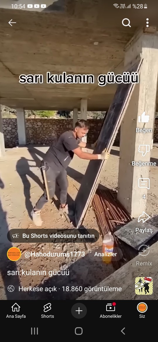 Evet arkadaşlar YouTube sarı kulanın gücü diye bir video atmıştım ve şaşmaz olayım dedim 18 bin görüntüleme aldı bence normal mi?