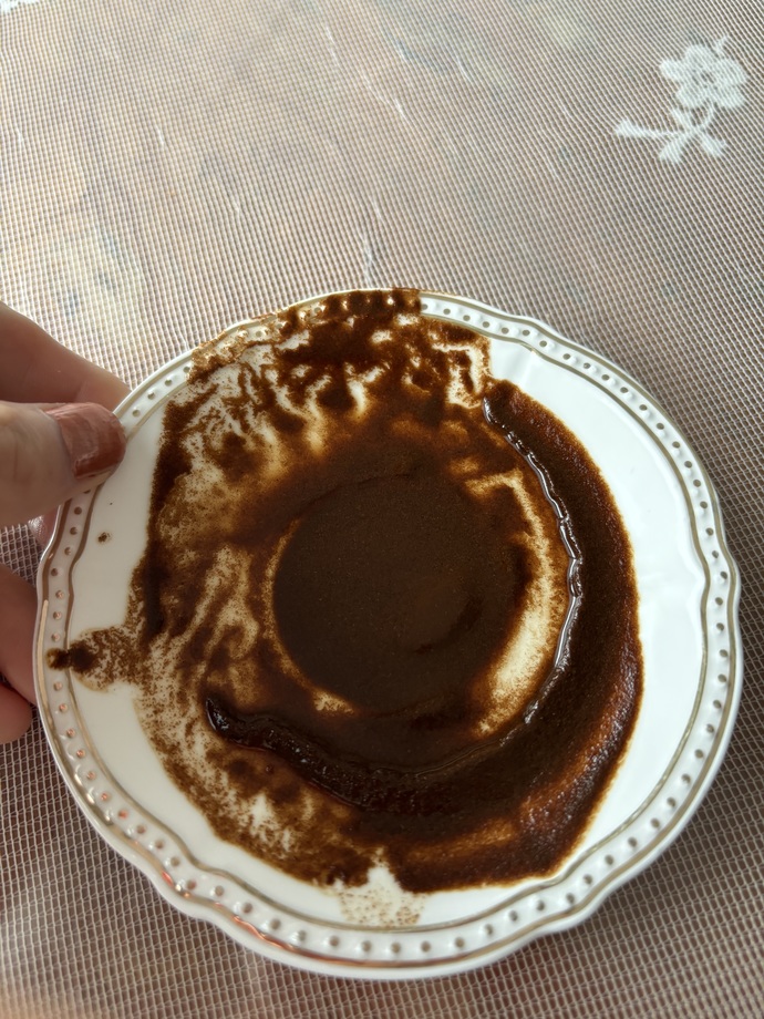 Ben fincanda M harfi gördüm