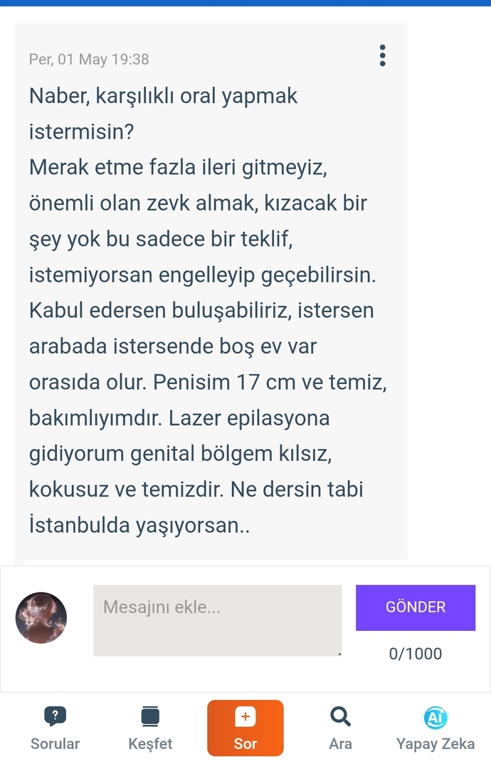 Bana neden cinsellik için yaklaşıyorlar?